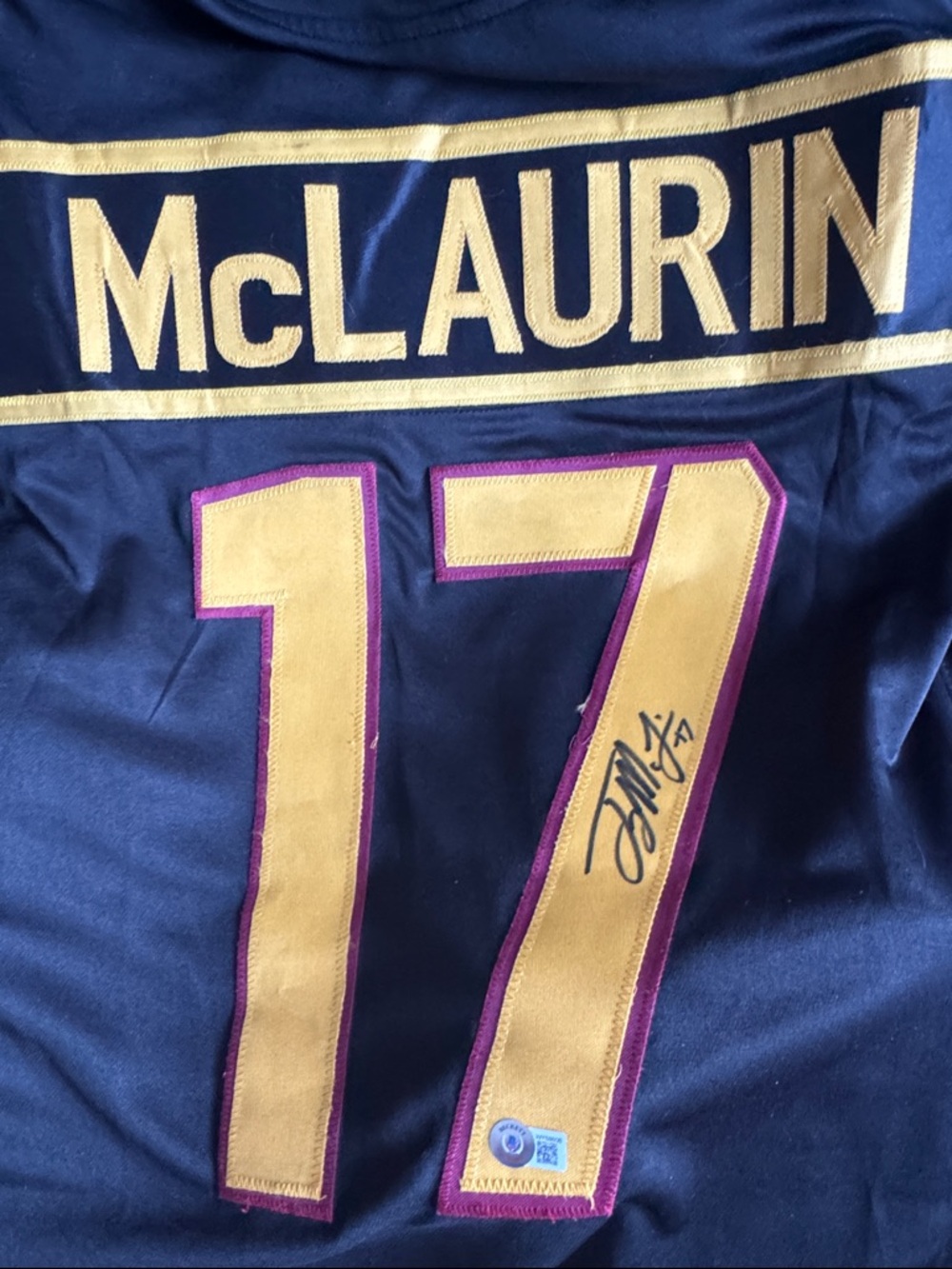 Terry McLaurin autographed Jersey Commanders NFL